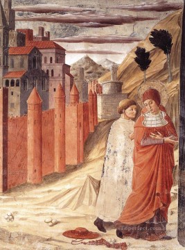 Benozzo Gozzoli Painting - The Departure of St Jerome from Antioch Benozzo Gozzoli